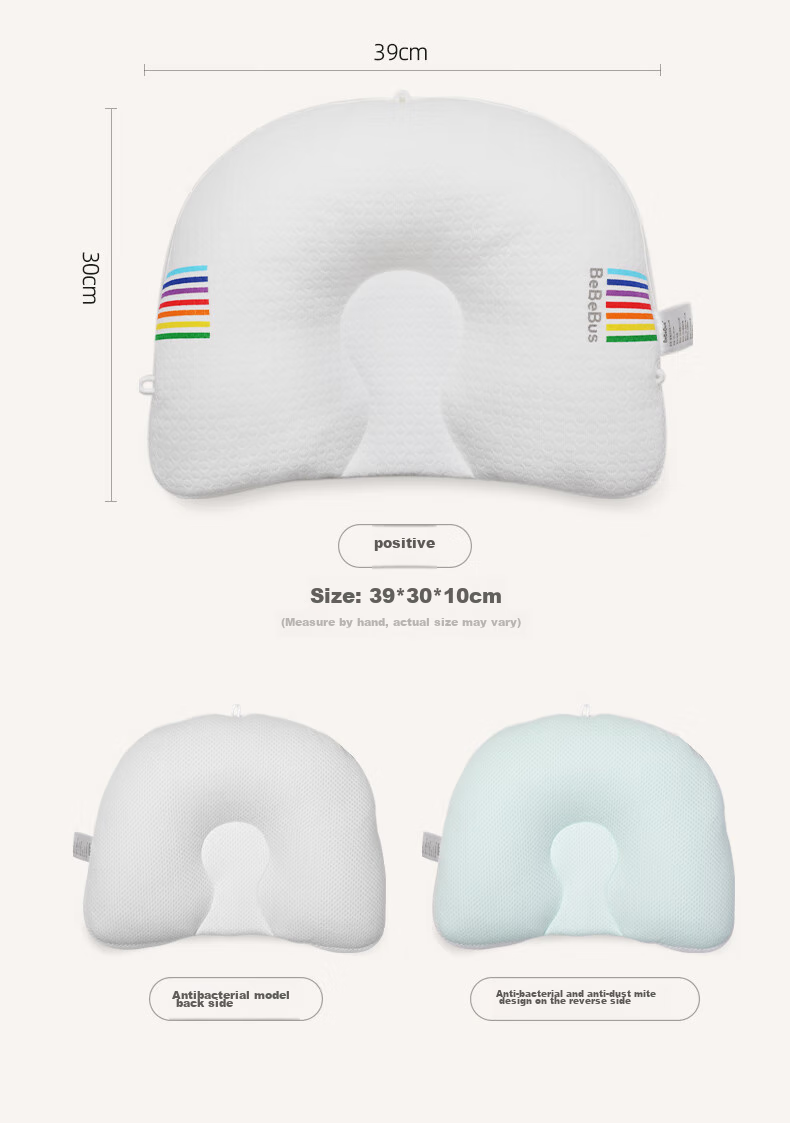 Bebebus Infant Shaping Pillow for 0-6 Months, Round Head Correction, Baby Pillow for 0-1 Year Old, Shaping Pillow, Breathable And Antibacterial Model 24