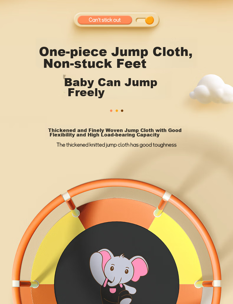 Mdikawe Indoor Trampoline for Home Use, Bouncy Bed Toy for Infants And Children Aged 1-2 Years Old, New Year And Birthday Gift 20