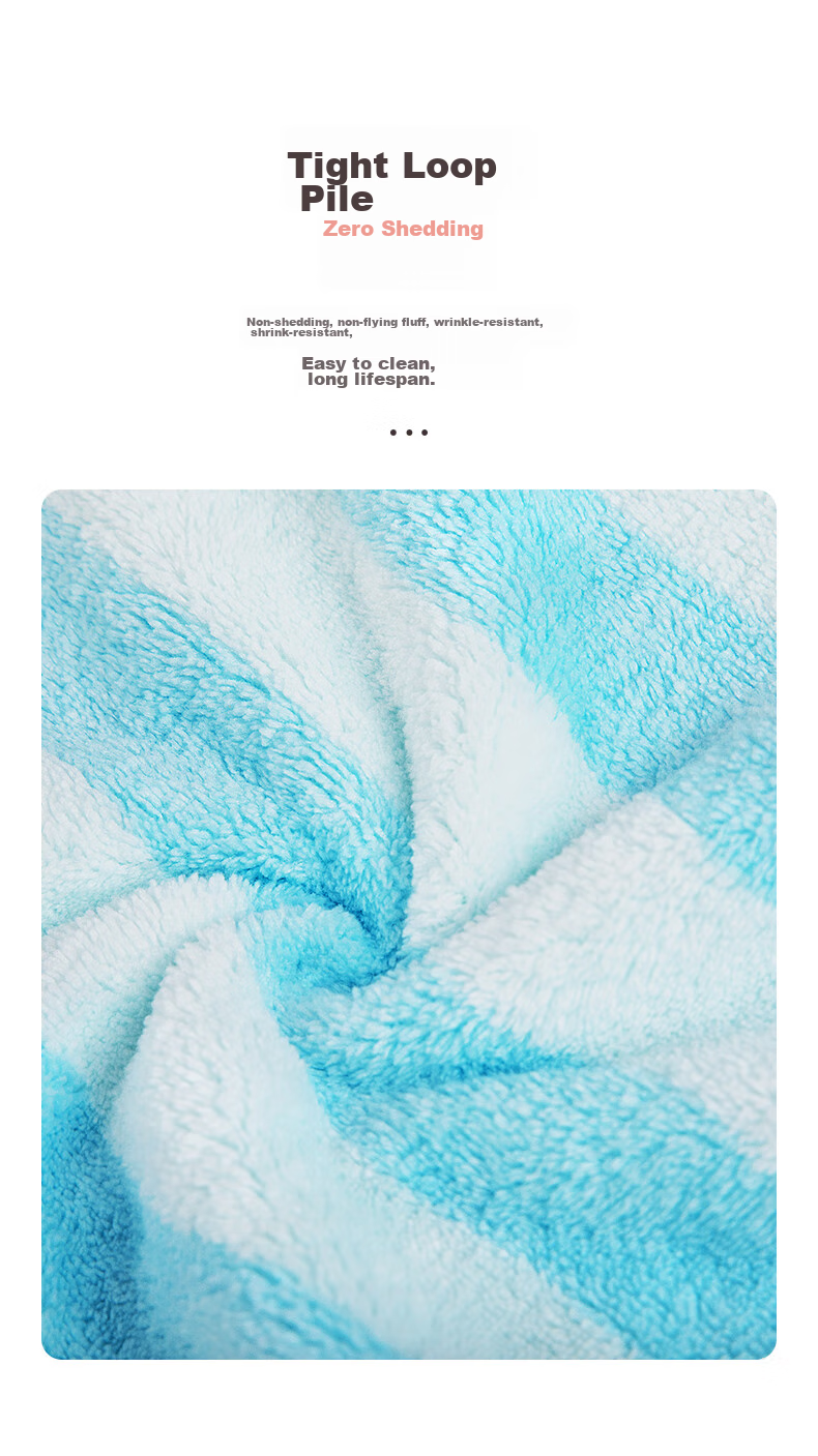 CHAHUA Hair Drying Cap for Women, Ultra-Soft And Highly Absorbent, Lint-Free, Thickened Shower Cap, Polyester Material, 1 Piece 8