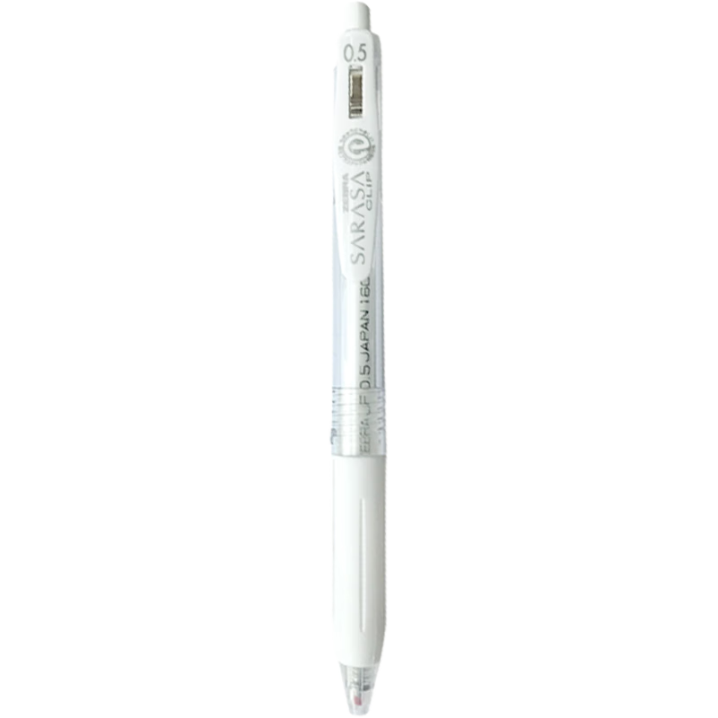 ZEBRA JJ15-MK Milk-Colored Gel Pen, 0.5mm Bullet Tip, Marker Pen, Student Soft Color Journaling Pen, Water Pink White