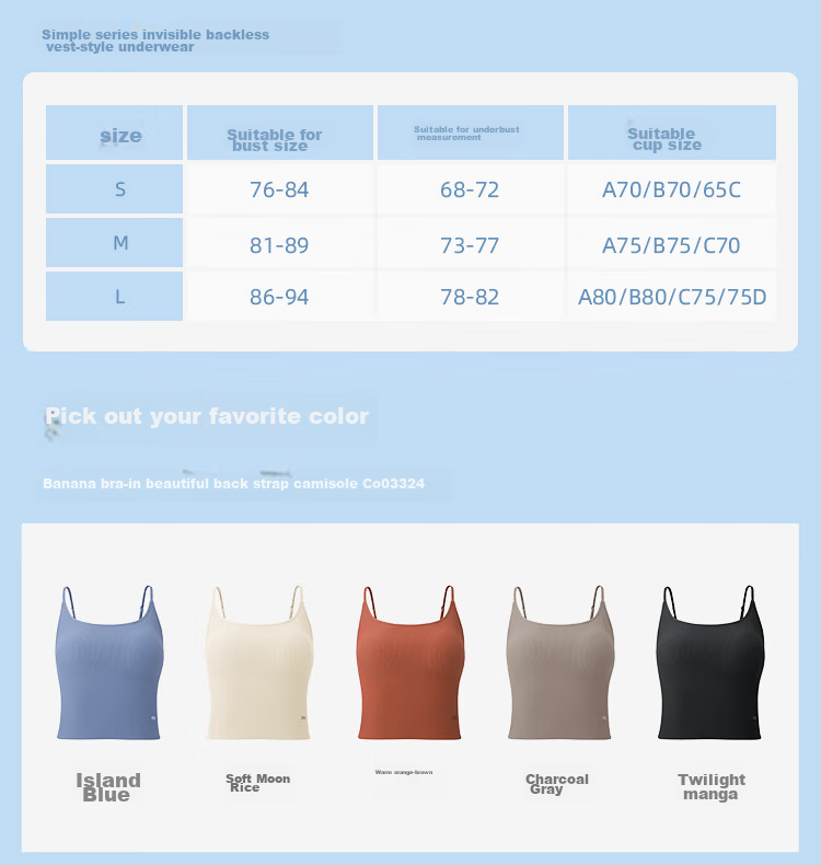 Beneunder Bra-In Camisole with Chest Pad for Women, Versatile Base Layer, Wearable as Outerwear, Beautiful Back Design, Cooling Feel, All-Season Versatile 37