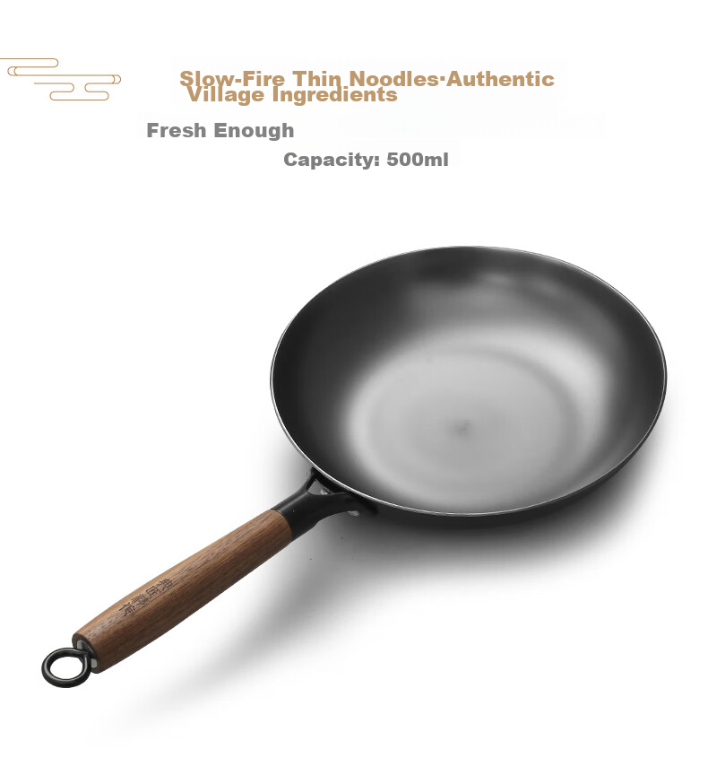 Dianjiang Cast Iron Skillet, 26cm, Non-Coated, Traditional Pan for Home Use, Breakfast Frying, And Steak Cooking 9