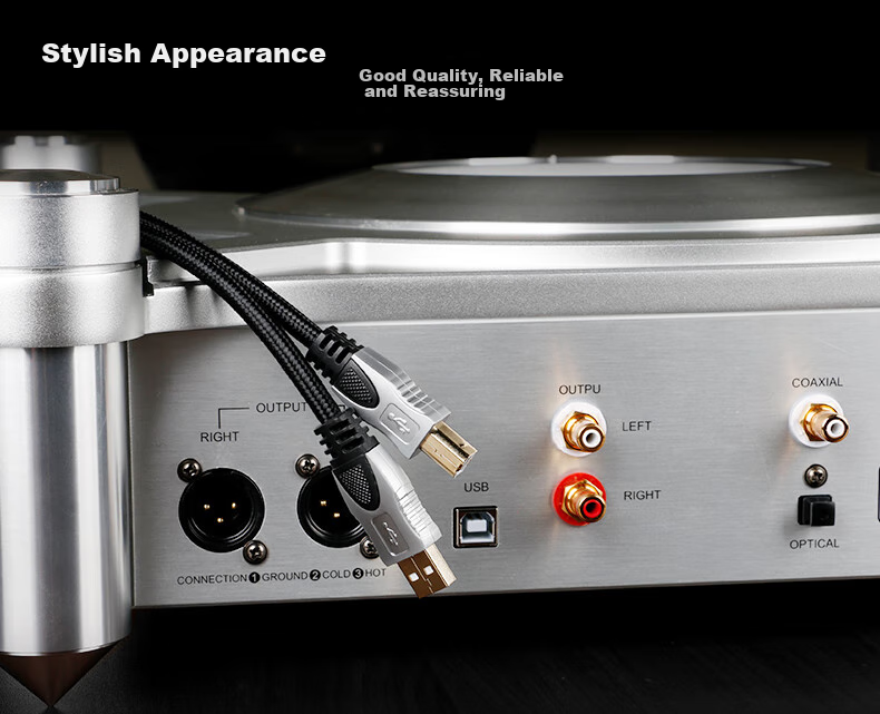 JIB High-Fidelity Audiophile USB Audio Cable A to B DAC Decoding Cable Version 2.0 Computer Sound Card Mixer Amplifier Speaker Connection Cable BB-110 Meter 14