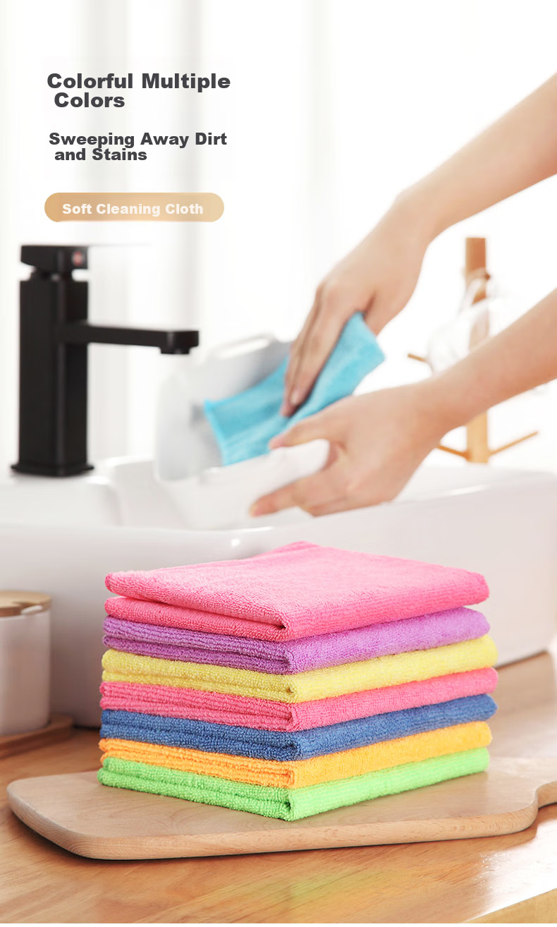 Jinghuisichuang Cleaning Cloth, 30*30CM, 5 Pieces, Thickened Oil-Removing Kitchen Dust Removal Glass Cleaning Cloth for Housekeeping And Maintenance 1
