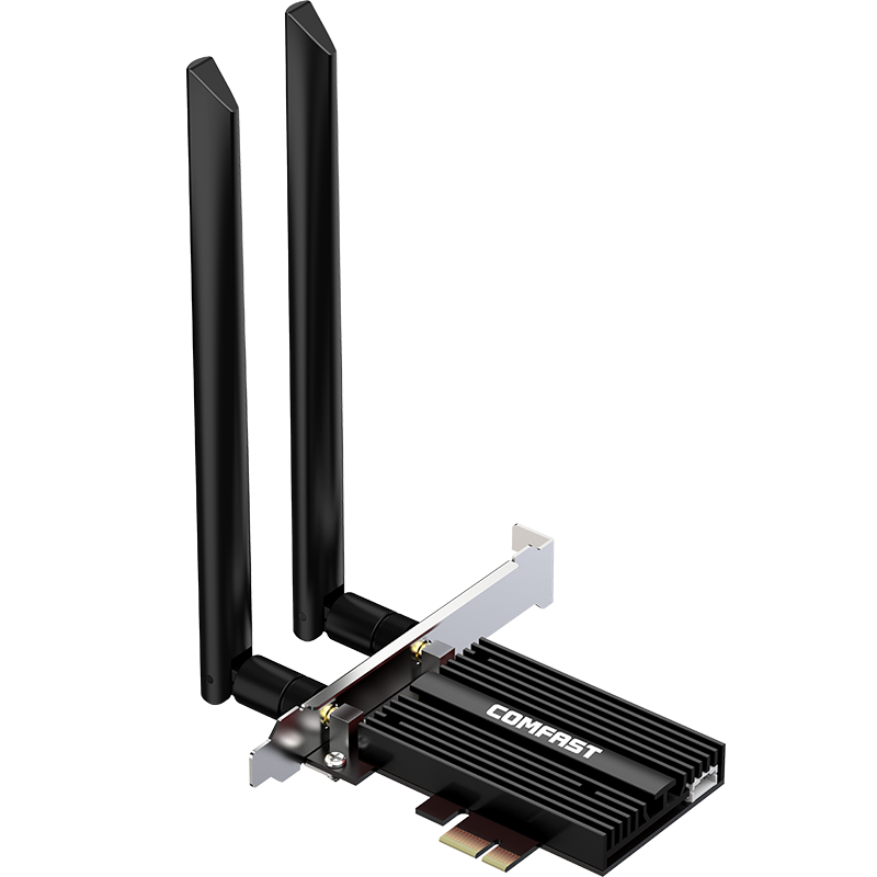COMFAST AX200-PRO Gigabit Intel Dual-Band 5G Desktop Built-In PCI-E Wireless Network Card, WiFi 6 + Bluetooth 5.2 + WiFi Receiver