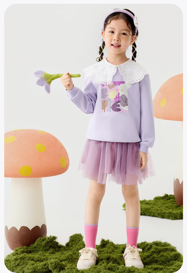 Minibala Children's Sweatshirt, Spring New Arrival, Kids' Long-Sleeve Top [Artist Collaboration] 6