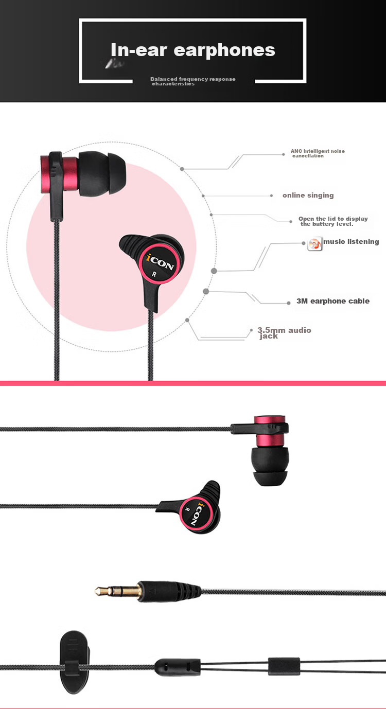 IKON DuoAngel White In-Ear Monitor Earphones Dual-Driver Wired Earphones Sound Card Live Streaming Host In-Ear Monitor Earbuds for Music Listening 2