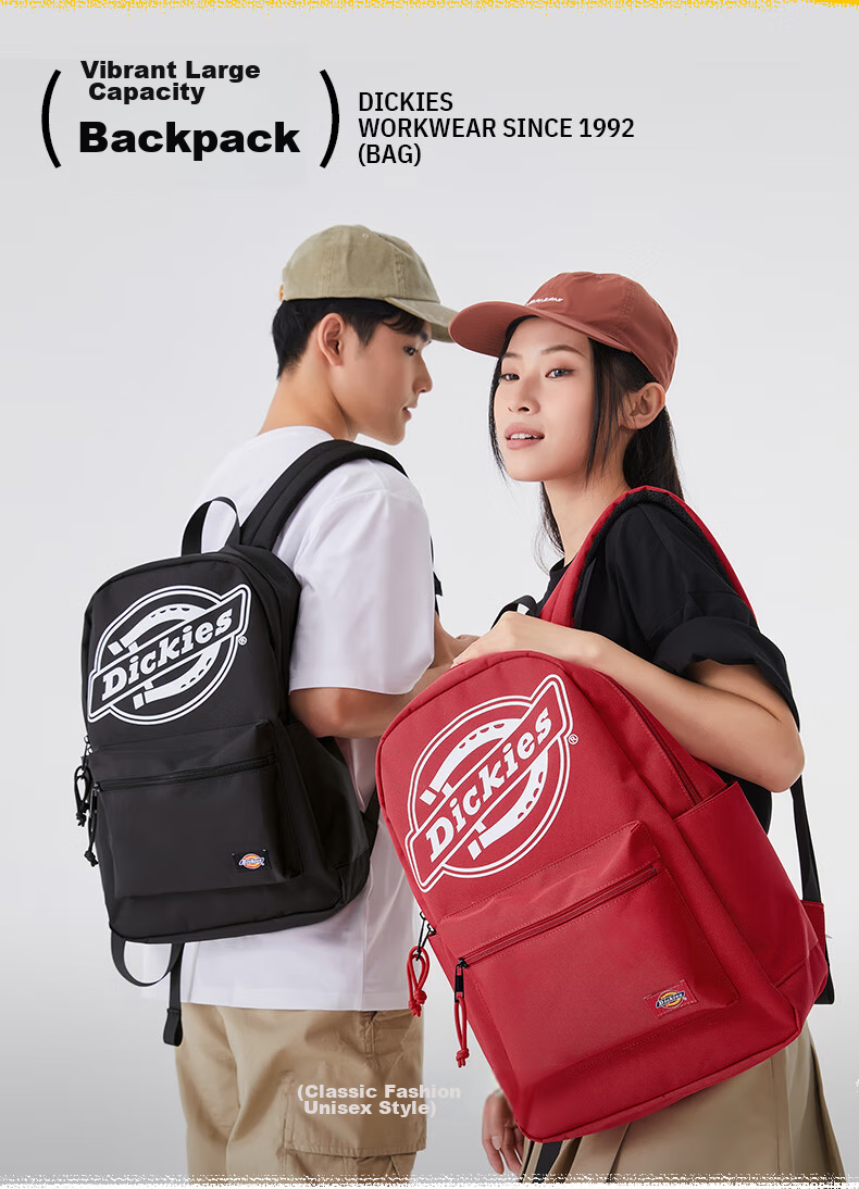 Dickies Backpack Laptop Bag Shoulder Bag for Women, Large Capacity Travel Bag, College Student Schoolbag for Middle And High School Students, Stylish Taro Purple 3