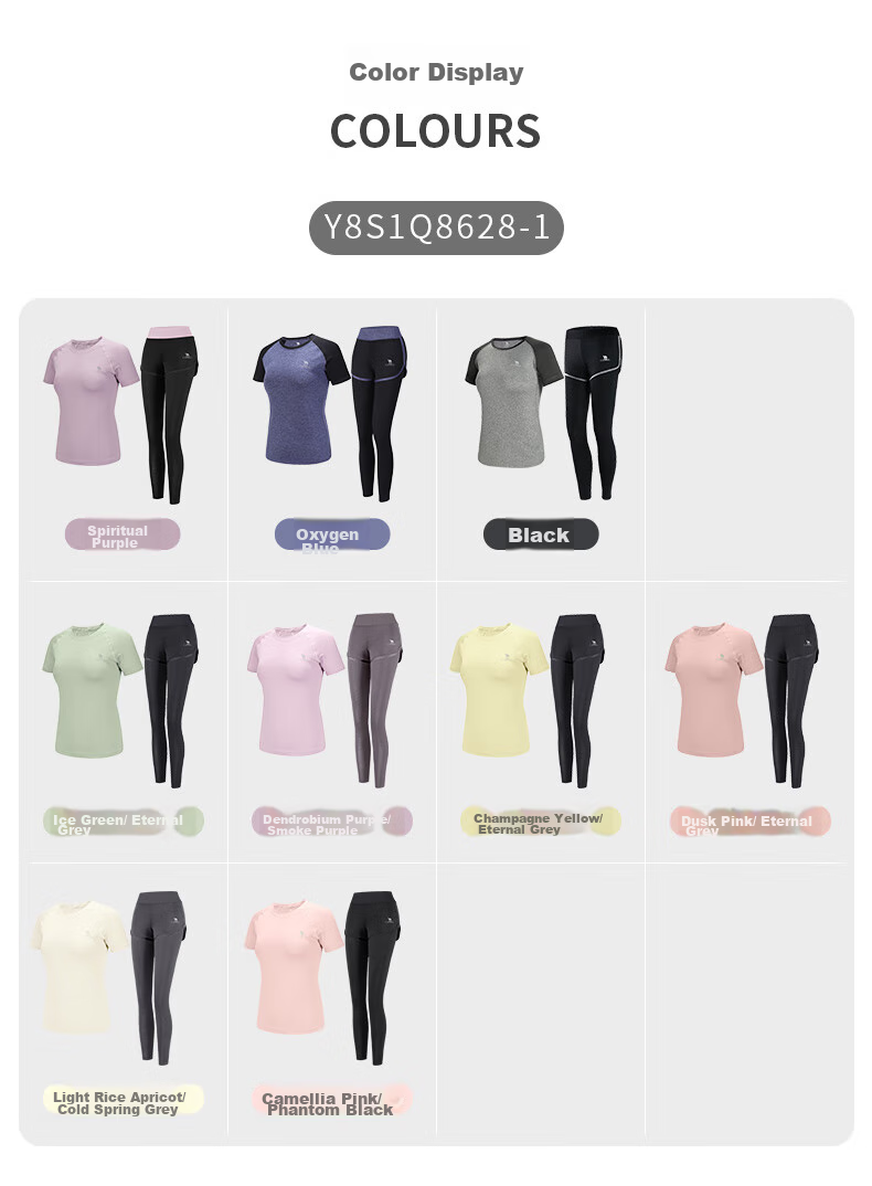 CAMEL Women's Sportswear Set, New Yoga Fitness Pilates Elastic Short-Sleeve Top And Long Pants, Anti-Exposure Two-Piece Athletic Outfit 26