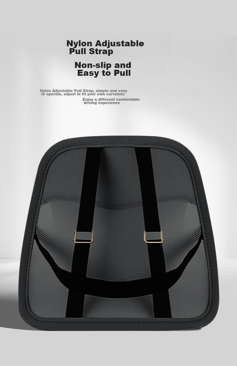 GREAT LIFE Car Lumbar Support, Summer Ice Silk Breathable Waist Cushion, Seat Backrest for Office, Waist Pad for Car Use 7