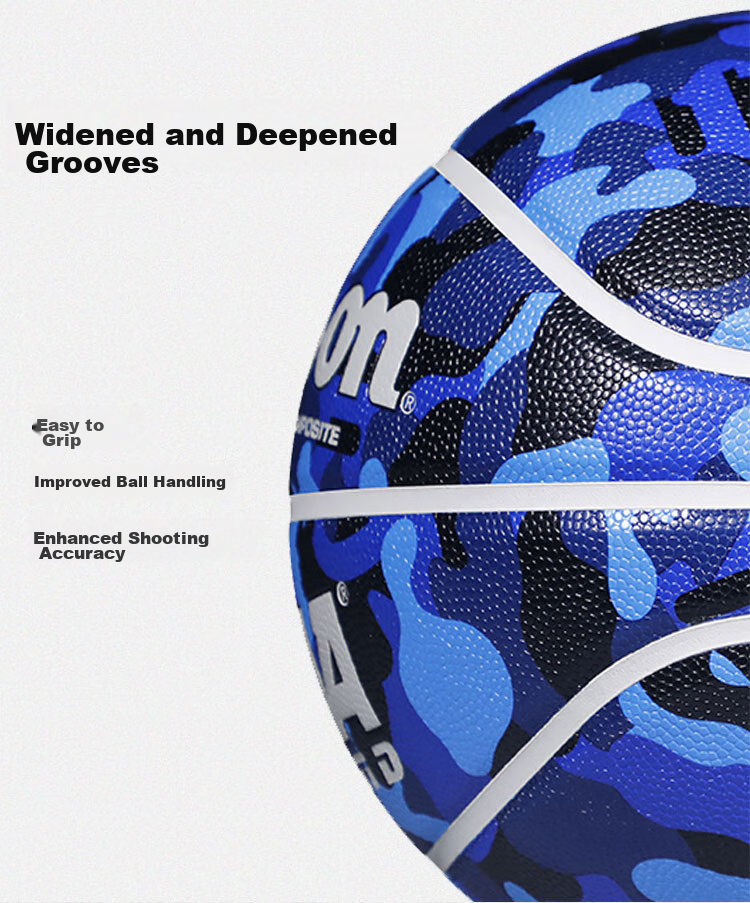 Wilson NCAA Series Camouflage Pattern Campus Indoor And Outdoor Size 7 Basketball Training Wear-Resistant WTB0929ROIB07CN 5