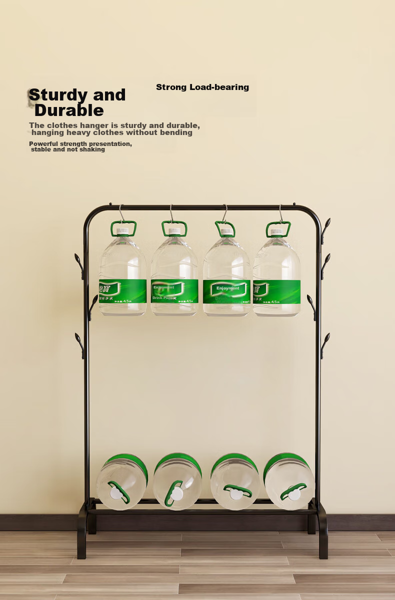 MAPLE FASHION Clothes Drying Rack, Floor-Standing Clothes Hanger, Simple Bedroom Coat Hanger, Multifunctional Garment Rack 7