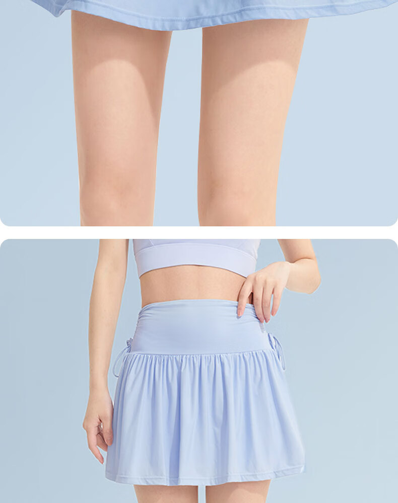 XUEXIMAN Anti-Exposure Sports Skirt for Women, Slimming Breathable Yoga Skirt for Running Training Yoga Tennis Shorts Skirt Summer 11