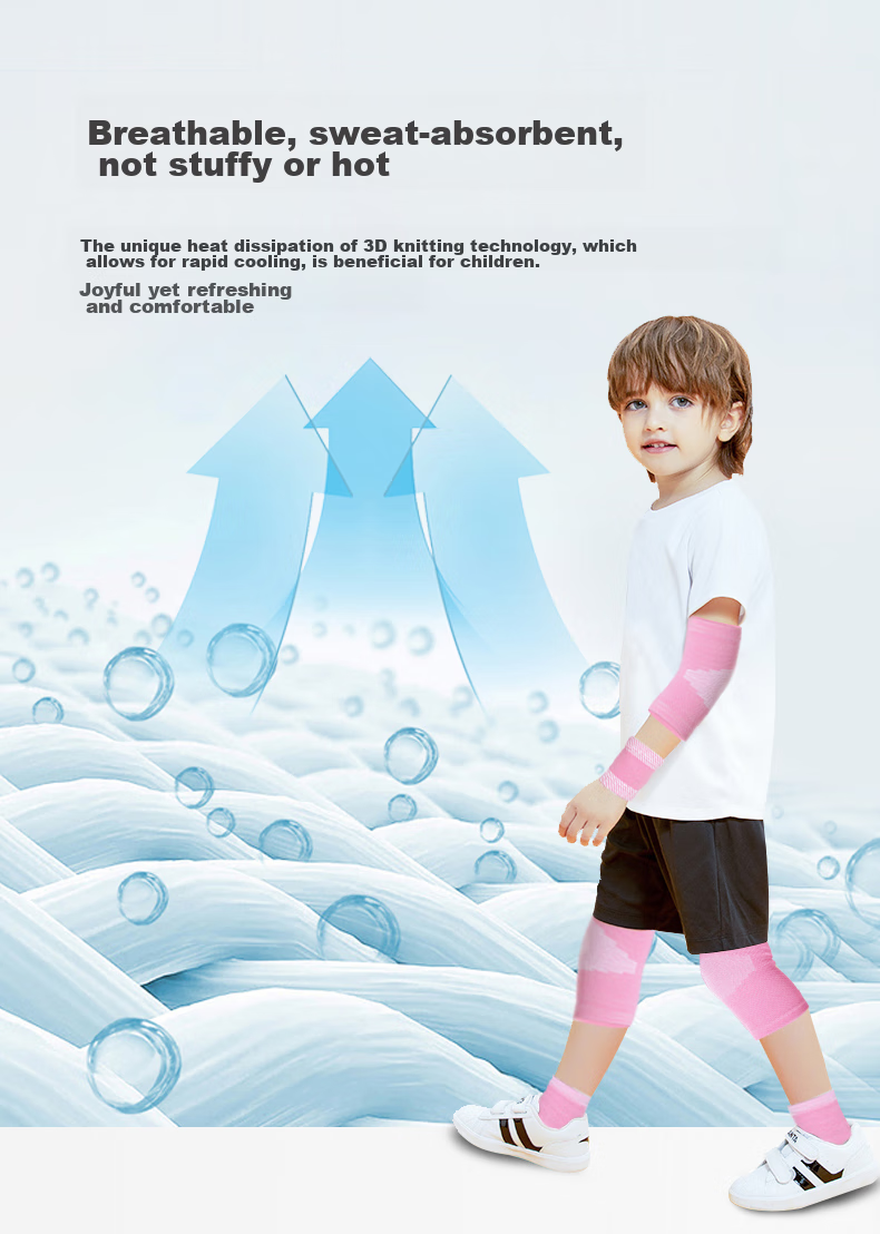 Chidong Children's Knee, Elbow, Ankle And Wrist Protection Set Knitted Sports Knee Pads Anti-Collision Kneeling Knee Pads 8-Pack Size S 10