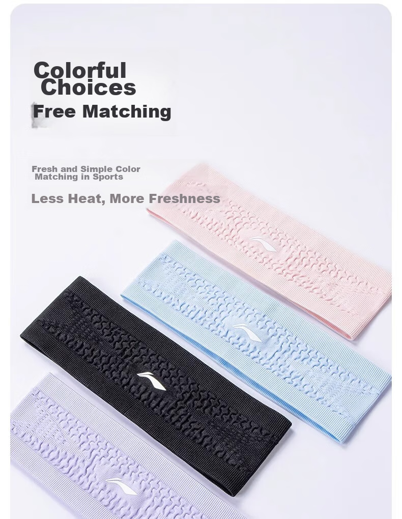 Li-Ning Sports Headband for Men And Women, Sweat-Absorbing Headband, Sweat-Stopping Band for Running, Sweat-Guiding Band for Basketball, Sweat-Proof Headband, Hair Tie, Headband 14