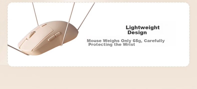 HP M23G2 Dual-Mode Wireless Mouse in Milk Tea Color, Lightweight at 65g with Wired/wireless dual-mode connection, Type-C charging, 10000 DPI adjustable driver, ergonomic desig 5
