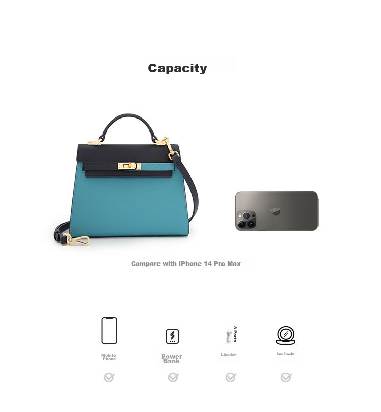 ELLE New Women's Handbag, Kelly Bag, Commuter Tote Shoulder Crossbody Bag, Birthday Gift, 23131 Gray 4