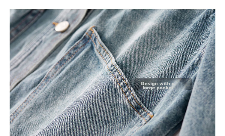 Sentubila Spring And Autumn Pure Cotton Denim Jacket, Short High-End Women's Clothing, Elegant Casual Versatile Top, Denim Blue, XL 37