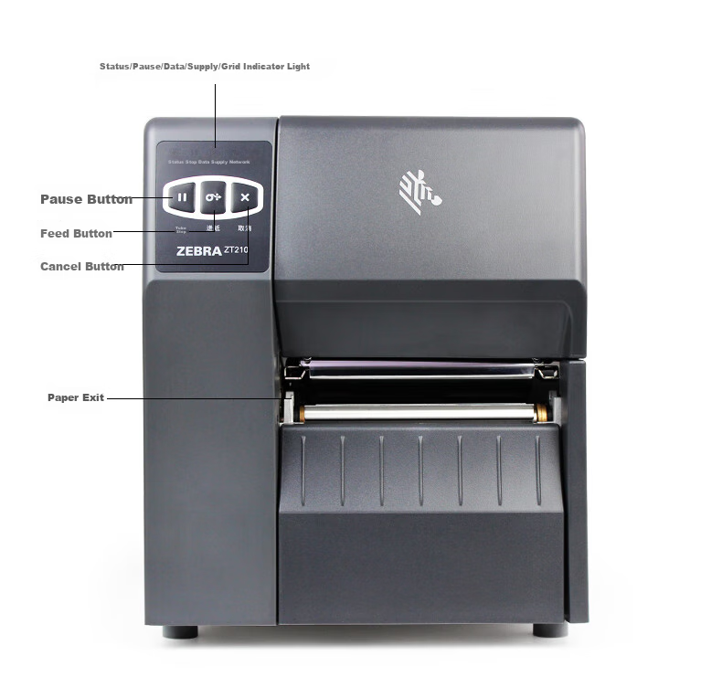 ZEBRA Industrial-Grade Label Printer Barcode Printer QR Code Sticker Fixed Asset Express Delivery Label Printer ZT211 203dpi 9