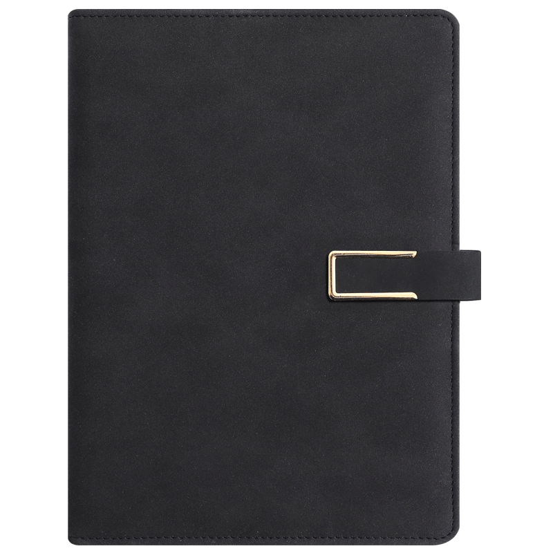 Longe Business Notebook, Sheepskin Cover B5, Buckle Binding, 240 Pages, Thickened Notebook, Stationery, Diary, Office Meeting Record Book, Customizable Logo