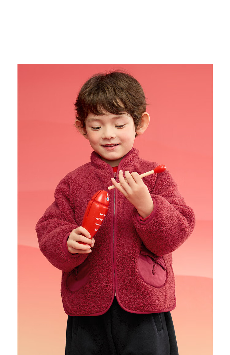 BALABALA Children's Clothing Cotton Jacket for Boys And Girls, Plush Coat, Baby Winter Wear, New Year's Outfit, 208125106202 1