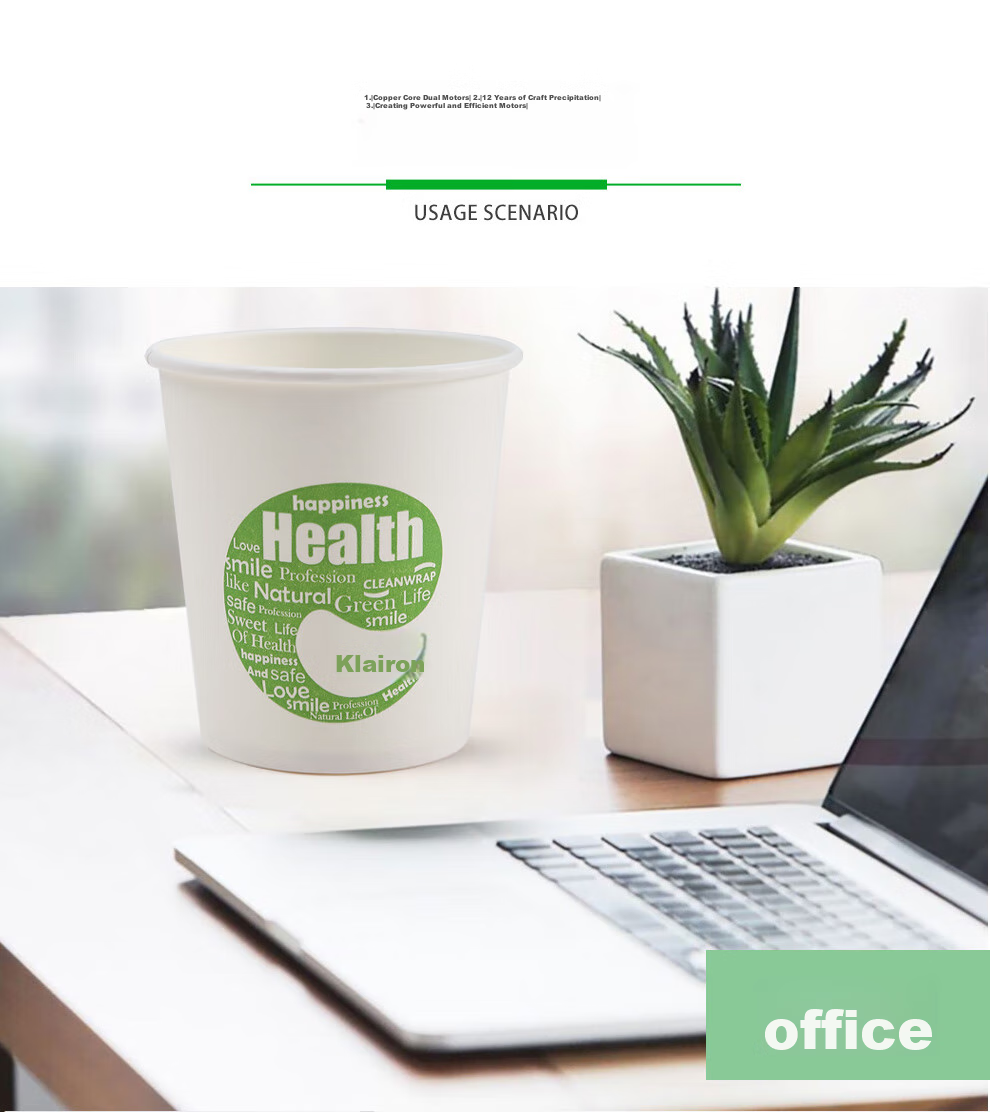 Kelinlai Disposable Paper Cups, 200ml Thick, 100-Pack for Home Use, Coffee, Office, Commercial And Drinking Water 8