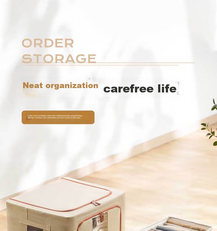 CHAHUA Foldable Storage Box, Fabric Clothes Organizer, Drawer-Style Wardrobe, Clothing Storage Container 1