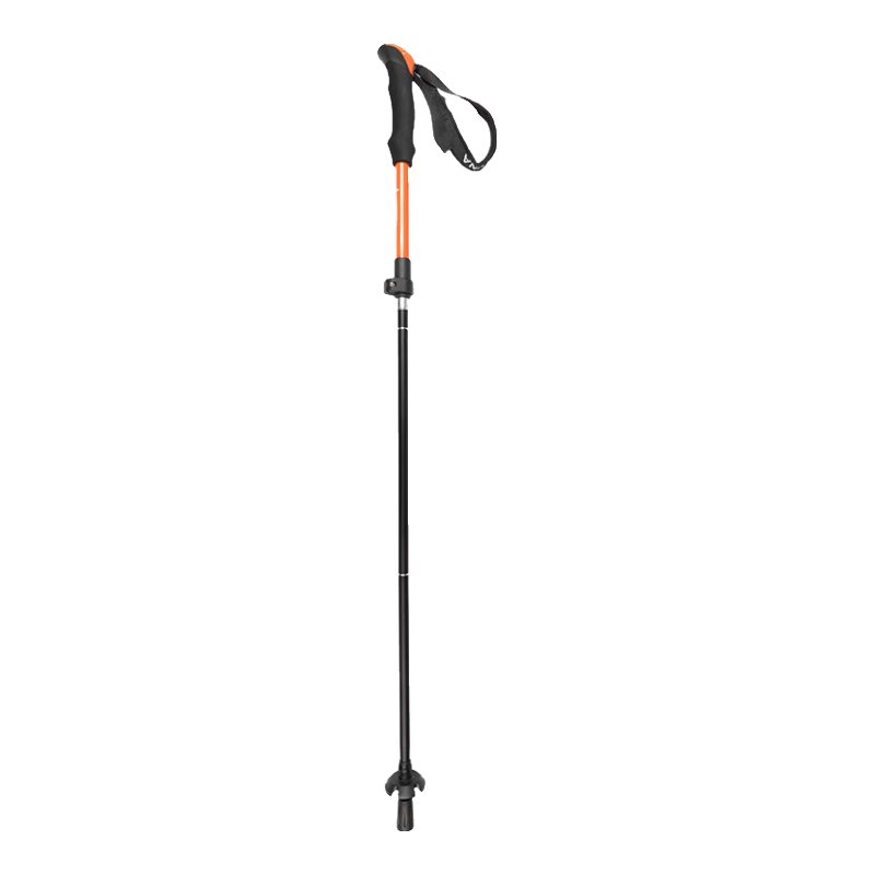 Kanle Aluminum Alloy Trekking Pole, Three-Section Telescopic, Ultra-Lightweight, Portable, Non-Slip Handle, for Cross-Country Hiking And Camping