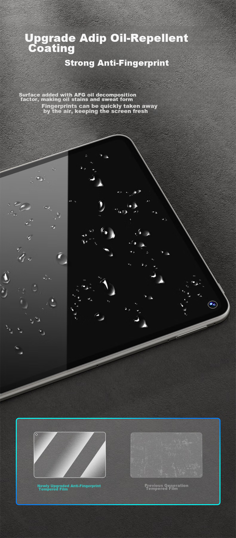 CangHua Tempered Glass Screen Protector for Huawei MatePad Pro 11 (2024/2022 Models), Full Coverage Anti-Drop Anti-Fingerprint HD Protective Film for 11-Inch Tablet 8