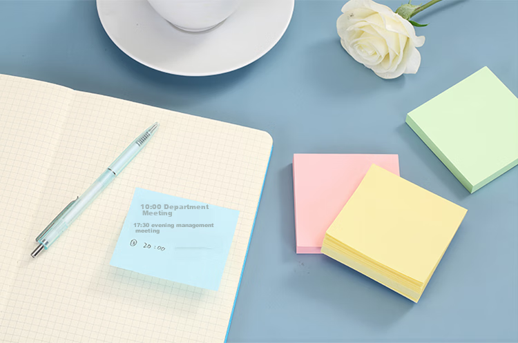COMIX 12 Packs Colorful Sticky Notes, Adhesive Memo Pads, 76*101mm Large Size, Self-Adhesive Message Paper/Note Pads, Office Supplies, D5003 Yellow 3