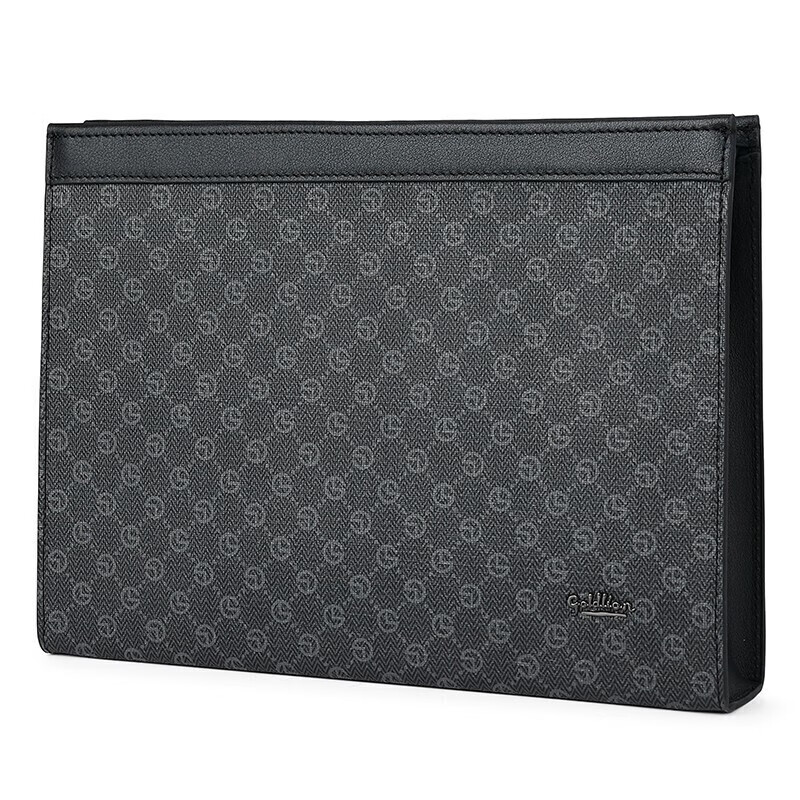Goldlion Handbag Envelope Bag, Men's PVC Clutch, Long Card Holder Wallet, Birthday Gift