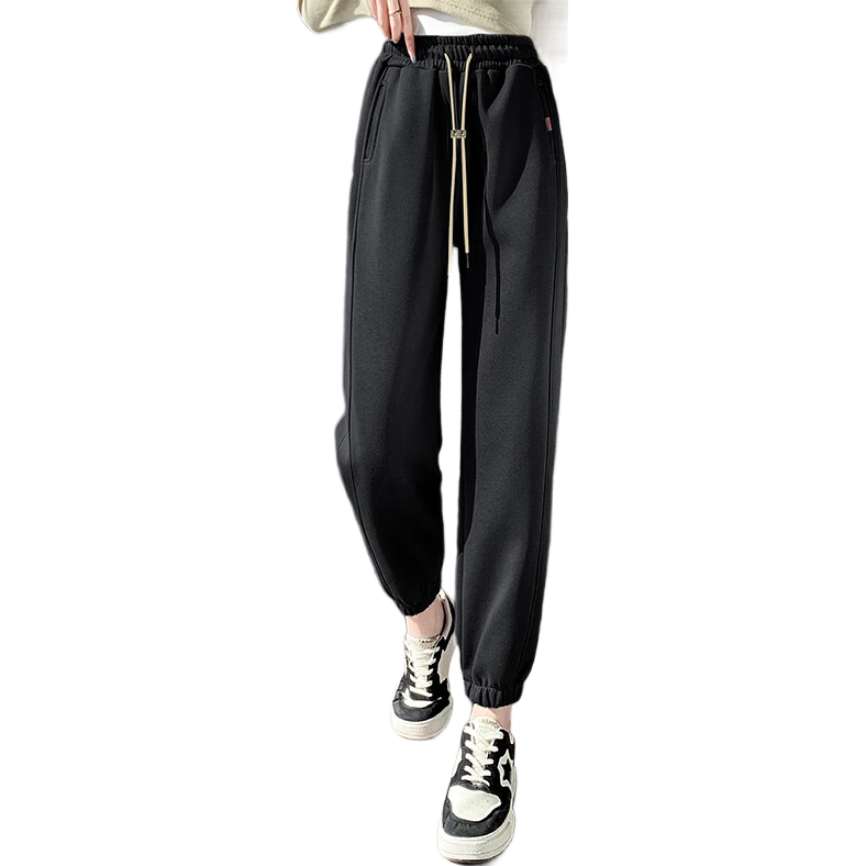 Halo Queen Women's Casual Pants, High-Waisted Slimming Loose-Fit Joggers for Spring And Autumn, Fashionable Height-Increasing Casual Pants H13QR1940