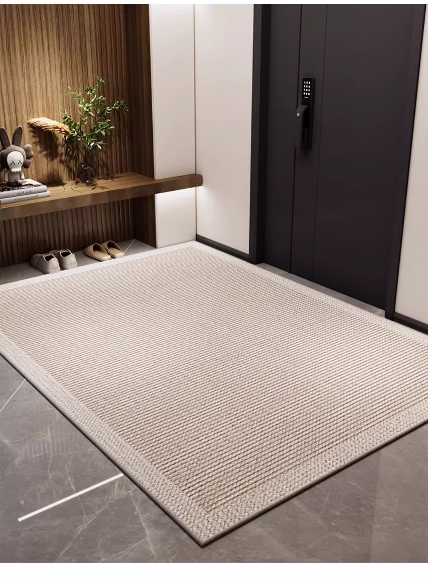 Yinshang Japanese Style Entryway Door Mat Low-Maintenance Entrance Rug Wabi-Sabi Aesthetic High-End Durable Doormat 6