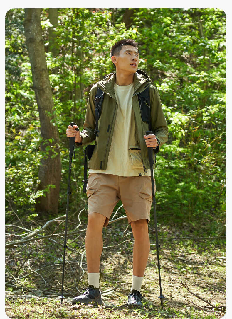MOBIGARDEN Trekking Pole, Outdoor Hiking Carbon Fiber Aluminum Alloy Telescopic Walking Stick Tangu NX24667001, Moonlight White 15
