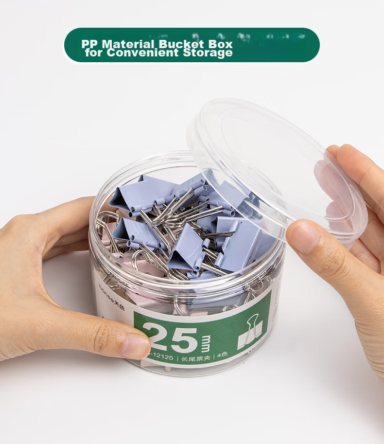 TIANSE 3c Digital All-Net Low Price, 40 Pieces of 19mm Morandi Long Tail Clips And Binder Clips, Colorful Long Tail Clips And Document Clips, Small Phoenix Tail Clips, Office Supplies, TS-12119 10