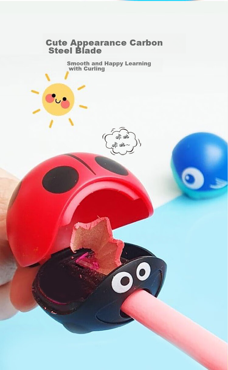 Maped [Children's Creative Gift] Big Head Pencil Sharpener Whale, Stylish Small Mini Rotary Pencil Sharpener, Manual Pencil Sharpener, 018115CH 5