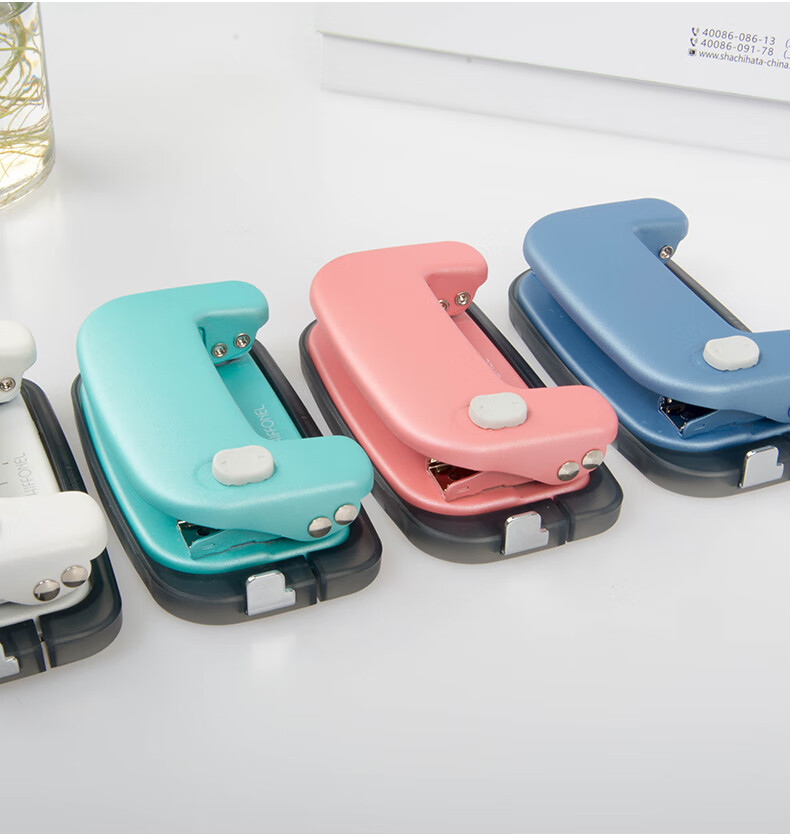 MAX Two-Hole Punch, Labor-Saving Office File Circular Hole Puncher, 10 Sheets/80g, DP-12, Gree 7