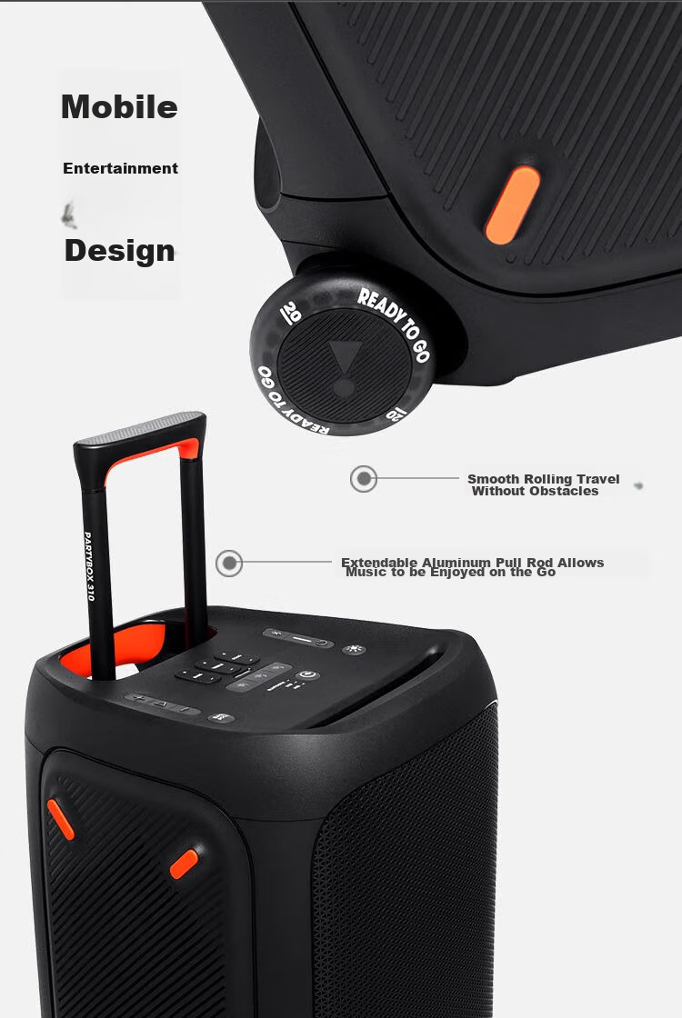 JBL PARTYBOX 320 Speaker, Outdoor Bluetooth Subwoofer, Portable Smart Speaker for Computer, Mobile Karaoke, Square Dancing, And Conference Amplificatio 2