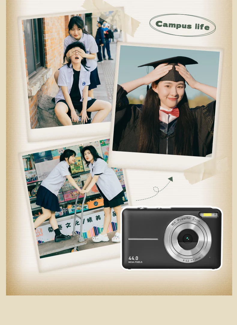 Caizu digital camera student high school student mini ccd small card machine high-definition micro-single campus camera interstellar black without auto focus + 32G memory card Caizu digital camera student high school student mini ccd small card machine high-definition micro-single campus camera interstellar black without auto focus + 32G memory card