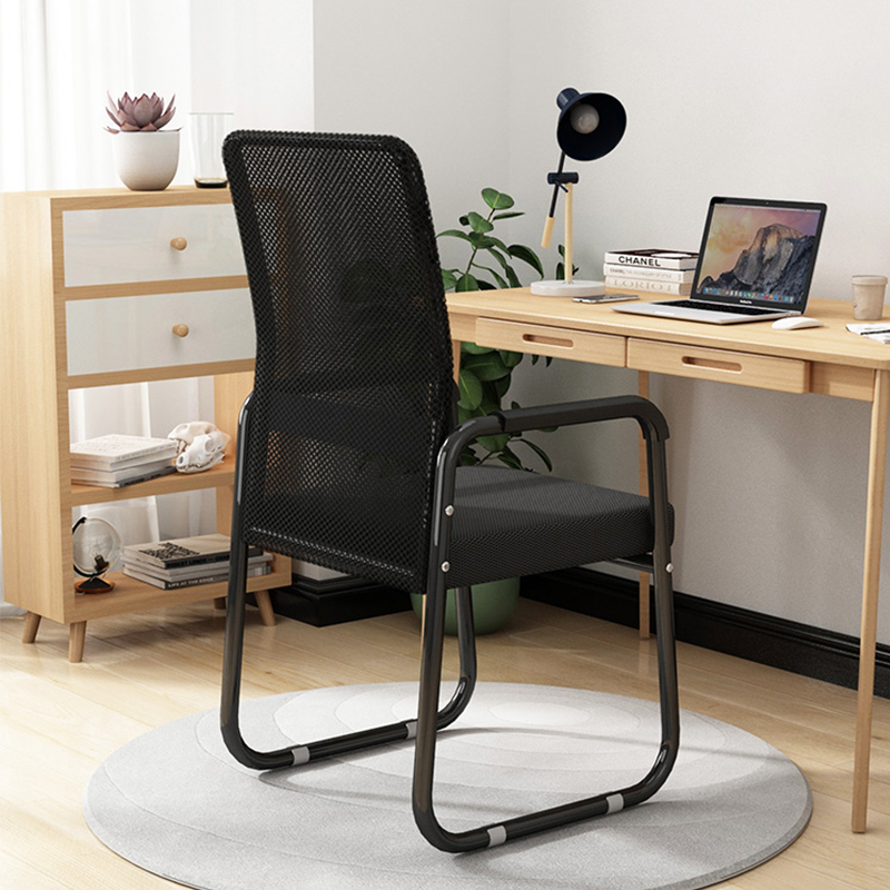 XINGKAI Computer Chair, Home Office Chair, Conference Chair, Bow-Shaped Chair, Backrest Chair, Ergonomic Chair BG220 Black Mesh