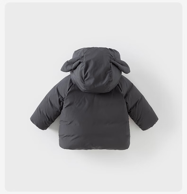 DAVE & BELLA Girls' Down Jacket Kids' Three-Proof Winter Coat Baby Outerwear 8