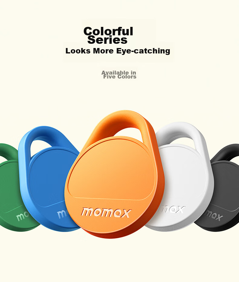 MOMAX AirTag, Officially Certified by Apple, GPS Tracker, Anti-Loss Device, Global Precise Locator for Apple Phones, Children, Elderly, Pets, Luggage, Car Keys, Anti-Loss Positioning 4