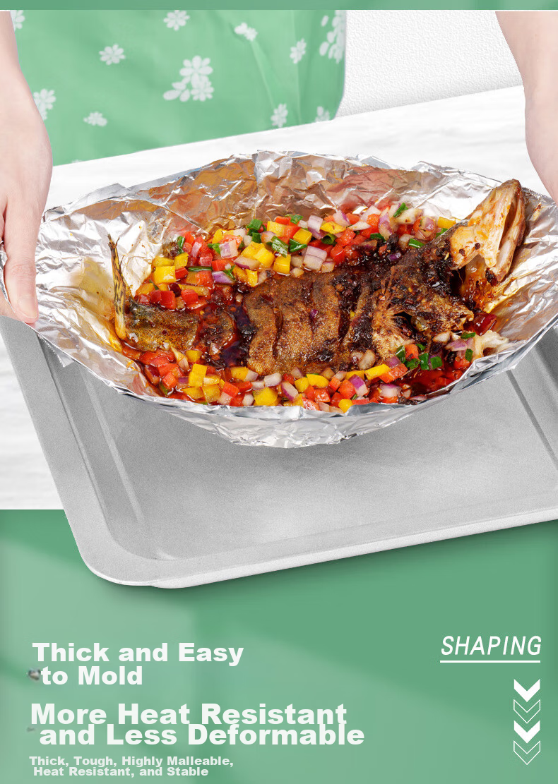 MIAOJIE Aluminum Foil, Large Bowl 20 Meters, Tin Foil, Suitable for Barbecue Oven And Air Fryer 4