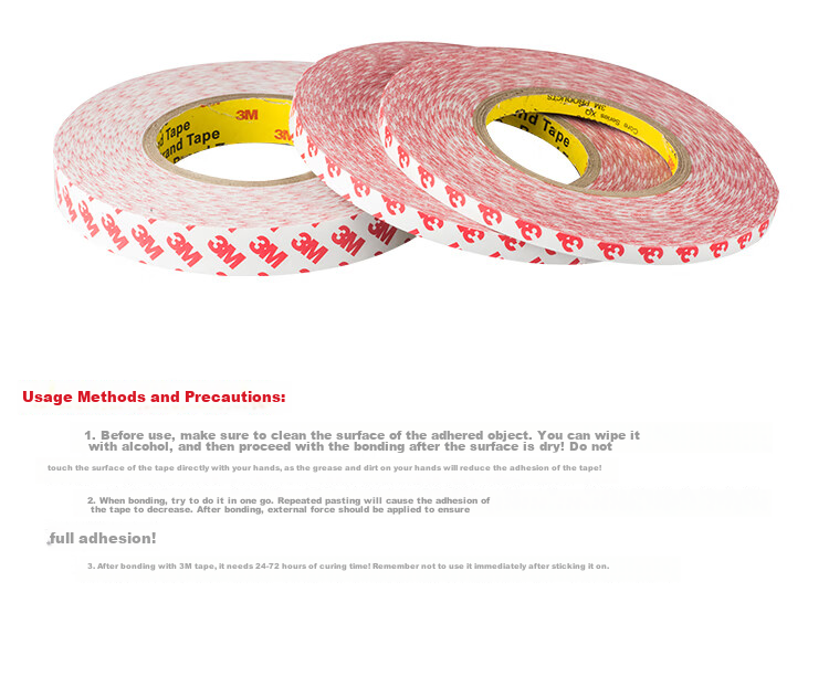 3M Double-Sided Tape for Spring Festival Couplets, Wedding Room Decoration, Non-Woven Fabric, Semi-Transparent Cotton Tape for Couplets, Heat Resistant, 55236 Double-Sided Tape, 20mm Long, 50m Thick, 0.12mm 4