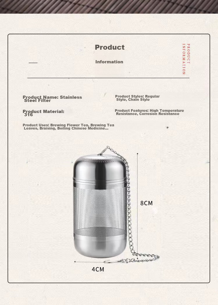 Dipuer 316 Stainless Steel Tea Strainer, Tea Infuser, Tea Leaf Filter, Tea Separator, Teapot Inner Container with Chai 4