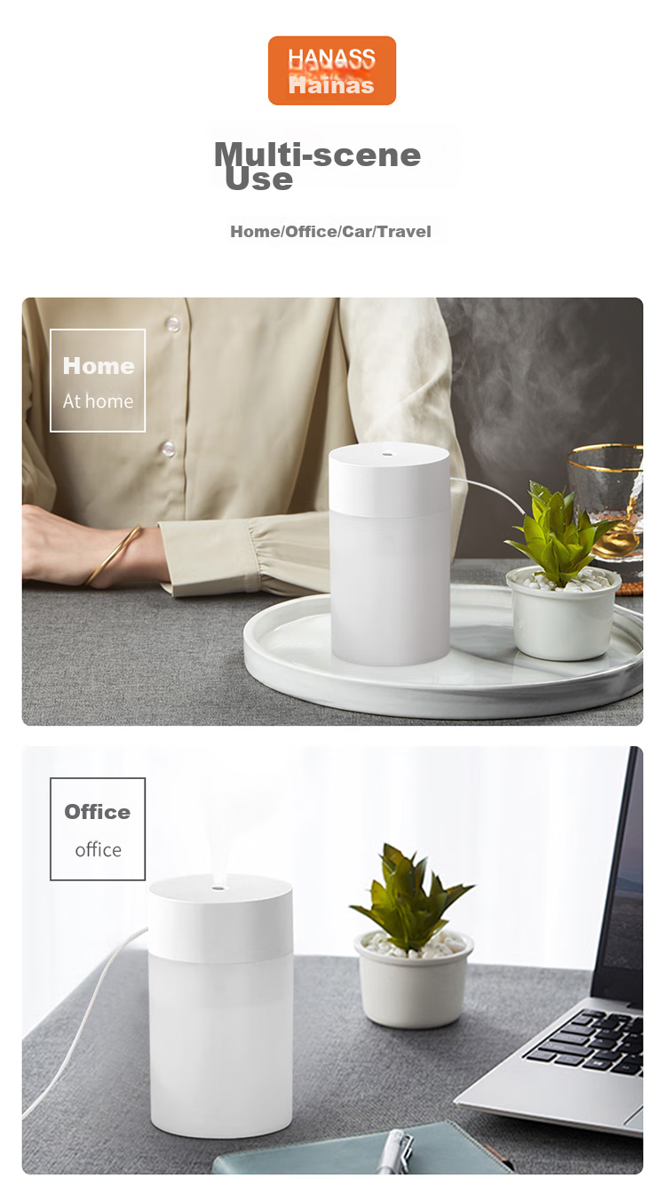 HANASS Desktop Humidifier, Compact Quiet Humidifying Companion for Rhinitis, Air-Conditioned Rooms, Home And Office Use, USB Plug-In Portable Car-Mounted MYX-109 38 Home Portable for Office Workers 9