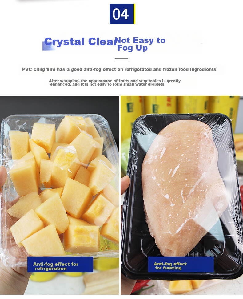 Yessel PVC Cling Film, Extra Large Roll, Commercial Use, Disposable, 30CM X 400M, for Fresh Food, Vegetables, Fruit, Moving, Packing, Wrapping Film 7
