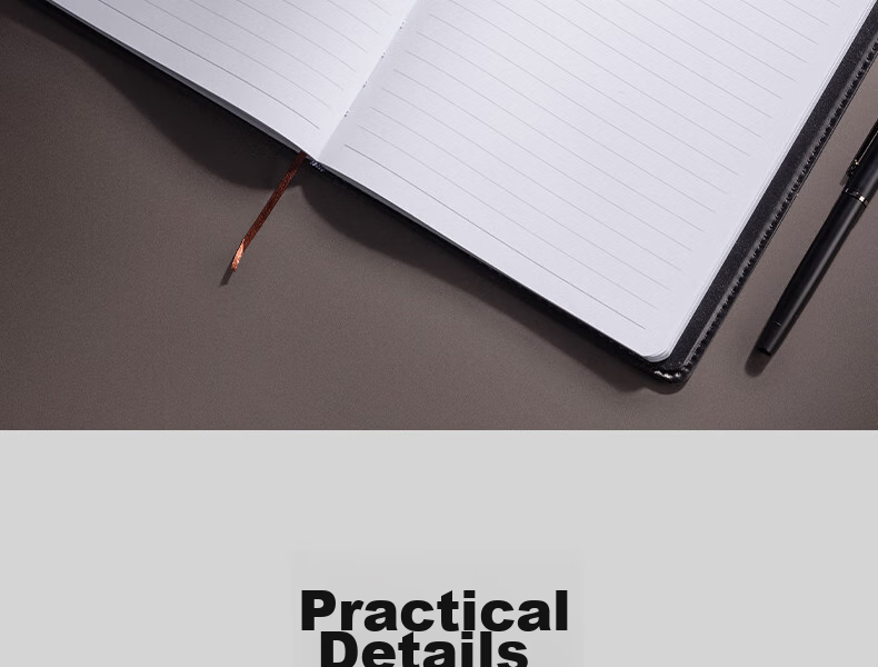 Deli 16K 120 Large Fashionable Contrasting Color Business Leather Notebook, Meeting Journal Diary Notebook Stationery Office Supplies 7910 16