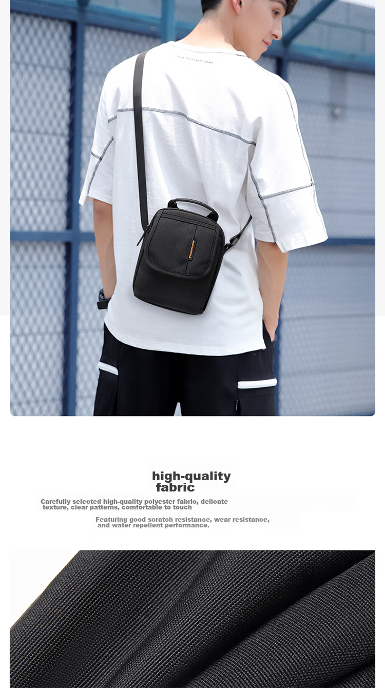 GOLF Shoulder Bag for Men And Women, Casual Crossbody Canvas Bag with Multiple Compartments, Water-Resistant Mini Sports Messenger Bag 2