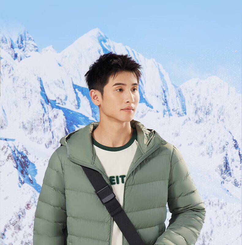 361° Men's Down Jacket Autumn Winter New Lightweight Short Warm Hooded Sports Inner Layer 652544302D-4 28